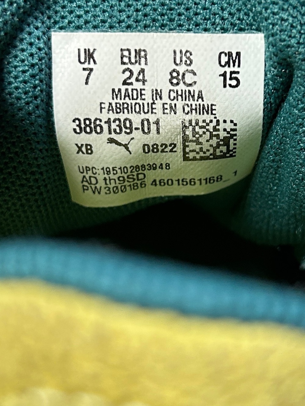 Puma Smiley World Black & Yellow Sneakers - Picture 8 of 10